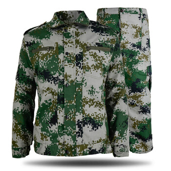 服套装夏季透气耐磨防晒丛林迷彩男女劳保服保安工作服 林地迷彩套装