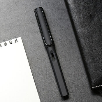 学生用钢笔-墨囊钢笔练字书写办公自来水笔 钢笔毕业礼物 磨砂黑 ef