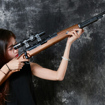 98k枪可发射水弹绝地求生仿真模型awm手动玩具枪巴雷特男 1:1比例98k