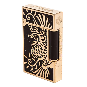 s.t.dupont法国都彭限量版打火机 黑金凤凰16757