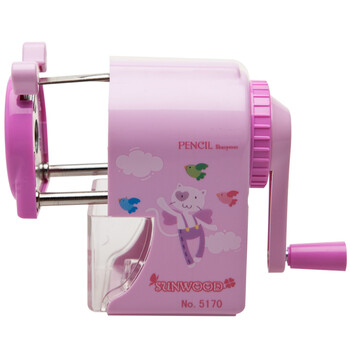 三木(SUNWOOD) 简约式手摇削铅笔机/卡通削笔机/削笔器/学生卷笔刀/转笔刀 粉色 5170 三木(SUNWOOD) 简约式手摇削铅笔机/卡通削笔机/削笔器/学生卷笔刀/转笔刀 粉色 5170