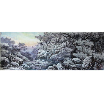 拍卖已结束06春龙《在玉溪川村庄 》拍卖已结束06朝鲜画家金赫哲