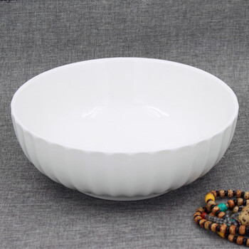 纯白色陶瓷大汤碗大面碗汤盆装饭大碗饭盆深碗饭店酒店餐具泡粉碗 10