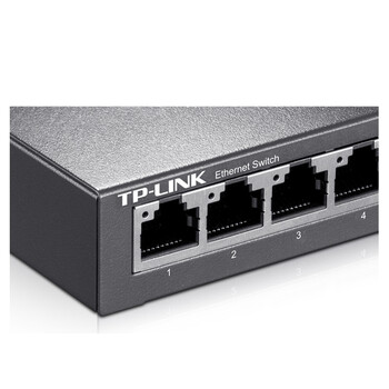 普联（TP-LINK）5口全千兆钢壳交换机 企业级交换器 4口监控网络网线分线器  金属机身 TL-SG1005D