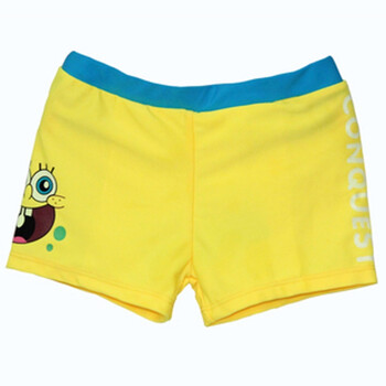 儿童泳裤男童游泳衣 小孩宝宝平角游泳裤小童中童大童 蓝色 s(体重15