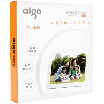 
                                        爱国者（aigo）数码相框DPF121 12英寸 电子数码相册 智能家居 高清音视频 4G内存 白色                