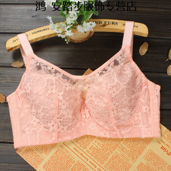 优益婷 无海棉文胸文胸夏季聚拢调整型胸罩大胸聚拢三文治非海棉内衣