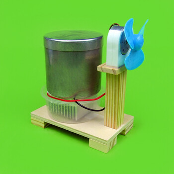 diy科技小制作发明 温差发电风扇 手工拼装模型 热水发电扇 材料包(含