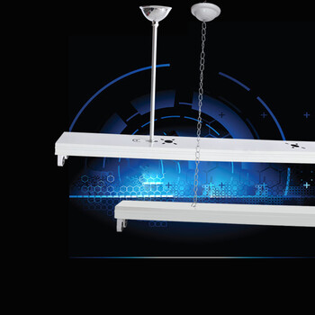 t8led日光灯架吊杆吊链t8支架灯36w单管双管t5日光灯支架吊链吊杆