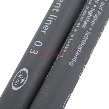 施德楼（STAEDTLER）针管笔勾线笔 0.3mm纤维头耐擦防水直液签字笔 美术绘图描线速干笔 2支装30803-9