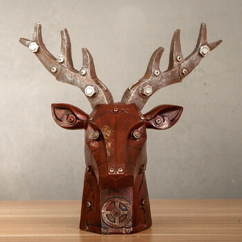 棠溪塘 复古做旧loft工业风摆件 家居创意机械鸟 酒吧咖啡厅橱窗软装