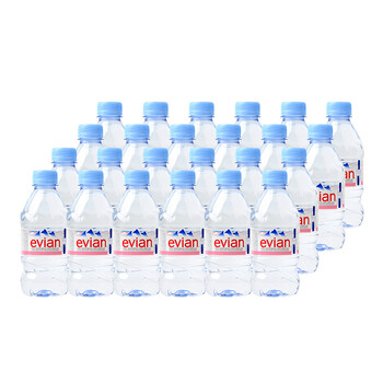 依云（evian）法国原装进口矿泉水 330ml*24瓶(软瓶)饮用水新老包装随机发货