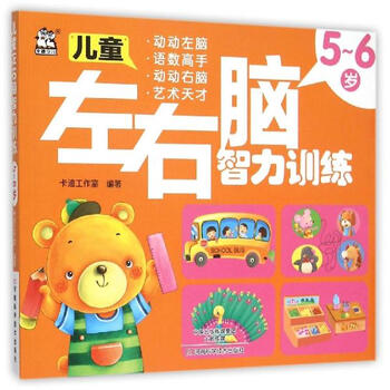 儿童左右脑智力训练5~6岁 幼儿图书 早教书 智力开发 儿童书籍
