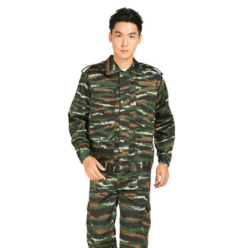 秋冬新款虎纹迷彩服军迷虎斑迷彩套装作训服 迷彩 180/104-108