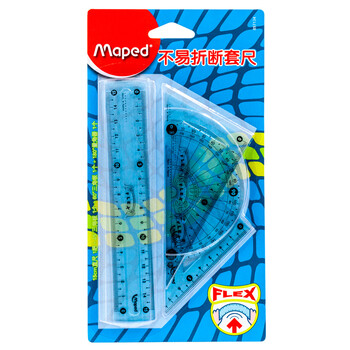 马培德(Maped)测量工具 不易折断套尺 透明柔韧耐用可弯曲刻度尺 初高中小学绘图考试学习尺子 897134CH随机颜色 马培德(Maped)测量工具 不易折断套尺 透明柔韧耐用可弯曲刻度尺 初高中小学绘图考试学习尺子 897134CH随机颜色