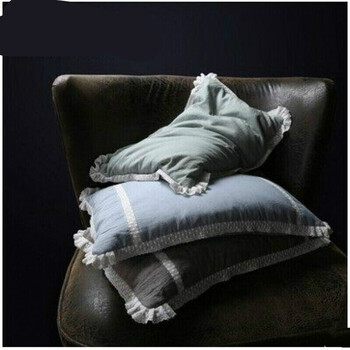 露菲(luffe)粗布老虎枕方枕枕套可填充荞麦壳的枕头外套可拆洗枕套