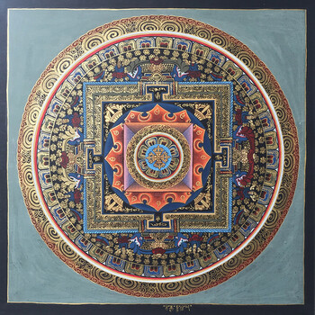 轮圆具足尼泊尔手绘坛城唐卡专场拍卖