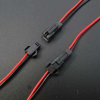 端子线公母空中对插接头2p 3p 4p对插电子线 连接线间距2.