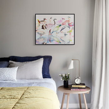 卧室装饰画床头挂画现代简约风景画背景墙壁画喷绘画单幅 w-82 60*80