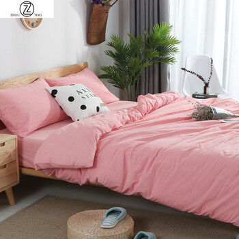 5米1.8m床双人200x230 粉红色 浅粉色 180x200cm(被套单件)