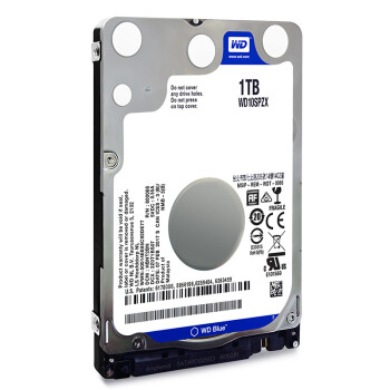 西部数据（WD）1TB 笔记本机械硬盘 WD Blue 西数蓝盘 SATA 5400转128MB 7mm 2.5英寸WD10SPZX