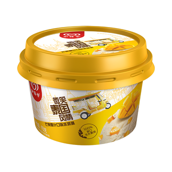 和路雪 微笑泰国风情 芒果椰汁口味冰淇淋 93g*18支