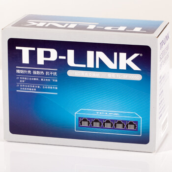 普联（TP-LINK） 5口百兆交换机 4口监控网络网线分线器 分流器 金属机身 TL-SF1005D