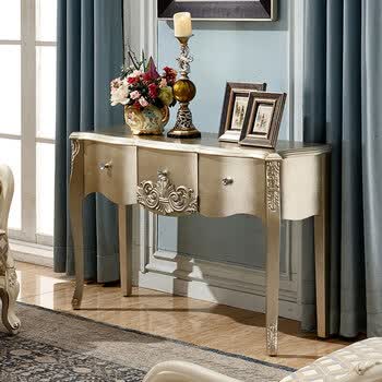 欧式玄关柜过道门厅玄关台装饰柜隔断柜新古典后现代 入户玄关柜 香槟