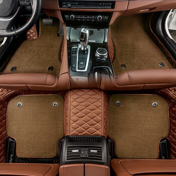 同色同线全包围脚垫 棕色 棕色丝圈【留言车型年份】