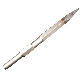 小电镐凿子水泥混凝土扁头六角钻头东成加宽加长u型尖凿子配件 17x