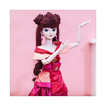 娃娃精梦叶萝莉娃娃夜萝莉仙子女孩玩具 齐娜60cm(2衣1鞋) 标配