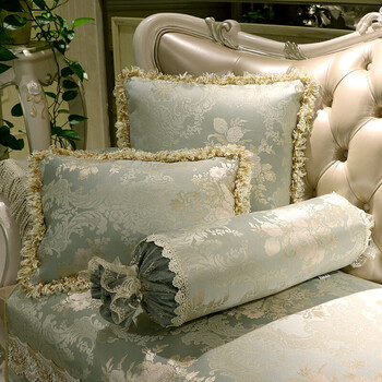 新款大抱枕欧式皮沙发大靠垫床头靠垫套靠枕含芯 办公室靠垫 雅典绿