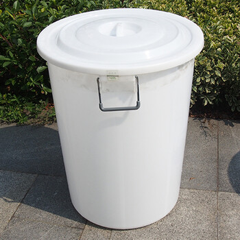 dof 特大号家用 户外 加厚水桶带盖 白色 100l加厚型带盖 企业定制