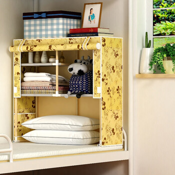 床上衣柜简易实木现代简约组装收纳储物柜宿舍卧室组装床边经济型 g2