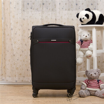 密码箱行李箱男20寸牛津布旅行包软箱万向轮女24寸拉杆箱商务箱 刚毅