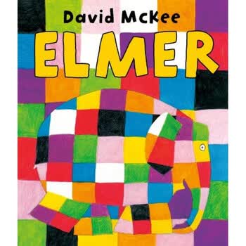 elmer花格子大象艾玛英文原版吴敏兰书单绘本123书自带音频扫一扫下载