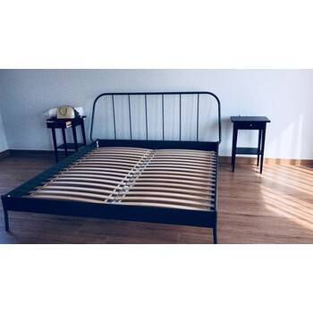铁床简易铁质国内欧式床架双人床风格简约卧室静音单人双层家具金属