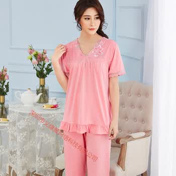 女装睡衣套装短袖休闲家居服女 西瓜 l【图片 价格 品牌 报价】-京东