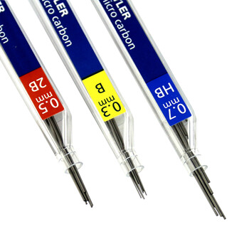 施德楼（STAEDTLER）自动铅笔替芯 2B/0.7mm石墨铅芯 学生开学考试必备活动铅芯不易断250-12根/盒