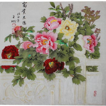 拍卖已结束国家级美术师赵良《荷趣》三尺06拍卖已结束洛阳潜力女画