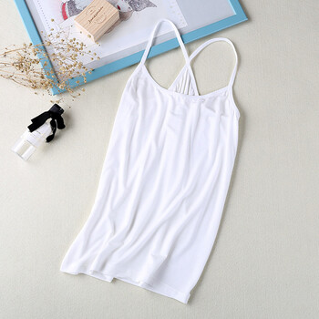 款打底抹胸纯棉内搭防走光吊带小背心性感内衣少女美背裹胸 白色 白色