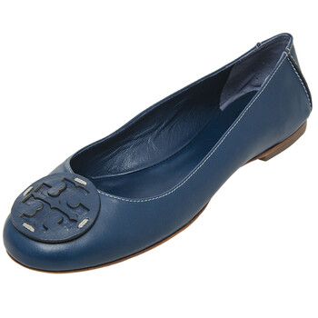 托里 伯奇女士平底鞋 托里 伯奇tory Burch 奢侈品tb女鞋青蓝色牛皮平底鞋 441 7 37 5码 行情报价价格评测 京东