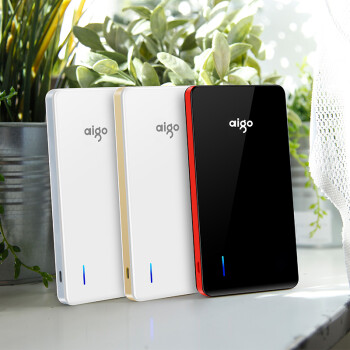 
                                        爱国者（aigo）N6充电宝移动电源超薄便携10000毫安聚合物电芯适用于苹果小米华为LED强光手电 白色灰边                