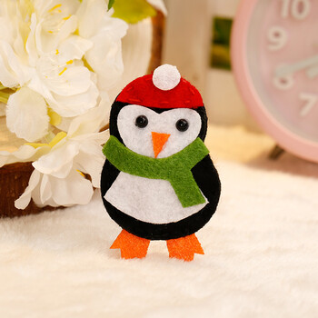 儿童发夹圣诞树节礼物小女孩发卡发饰头饰公主淑女夹子 圣诞企鹅#bb夹