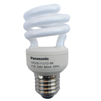 松下（Panasonic）11ST螺旋型节能灯11W E27灯头 冷光/日光色