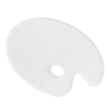 【全网低价】芬尚  大号椭圆形颜料调色板 加厚优质塑料丙烯画水粉画三线调色盘 学生美术绘画用43*30cm