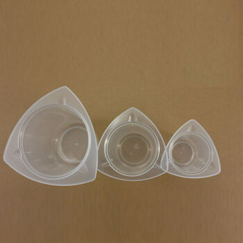 芯硅谷 t3976 刻度量杯;塑料三角杯;pp塑料量杯 容量800ml 1袋(25个)