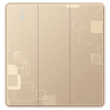 【公牛g18k312(u6)】公牛(bull) 开关插座 g18系列 三开双控开关 86型