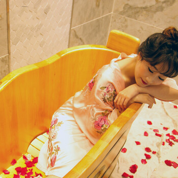 c香柏木沐浴桶实木洗澡盆木桶泡澡桶木质养生桶浴缸家用 0.