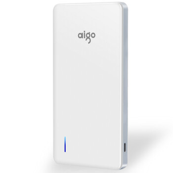 
                                        爱国者（aigo）N6充电宝移动电源超薄便携10000毫安聚合物电芯适用于苹果小米华为LED强光手电 白色灰边                